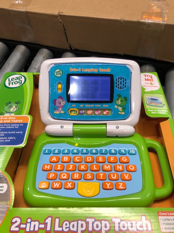 Photo 2 of LeapFrog 2-in-1 LeapTop Touch,Green Green Standard Packaging