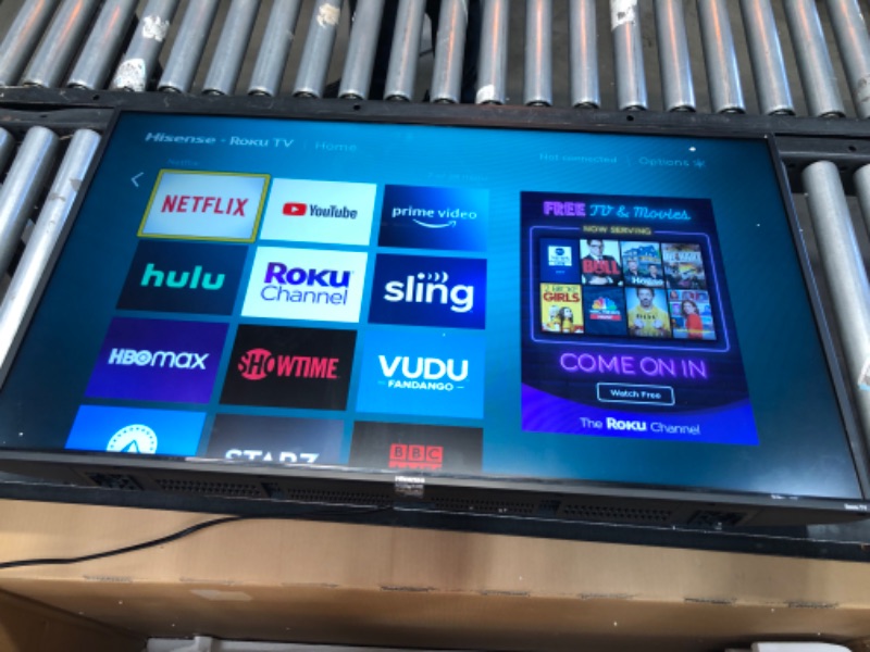 Photo 2 of Hisense 43-Inch Class H4 Series LED Roku Smart TV with Alexa Compatibility (43H4F, 2020 Model)