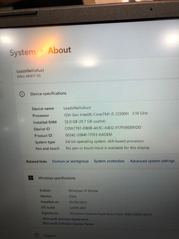 Photo 2 of 2022 Acer Nitro 5 17.3" FHD IPS 144Hz Gaming Laptop, 12th Intel i5-12500H(12 Core, up to 4.5GHz), GeForce RTX 3050, 32GB RAM 1TB PCIe SSD, RGB Backlit KB, Thunderbolt 4, Win 11, w/GM Accessories
