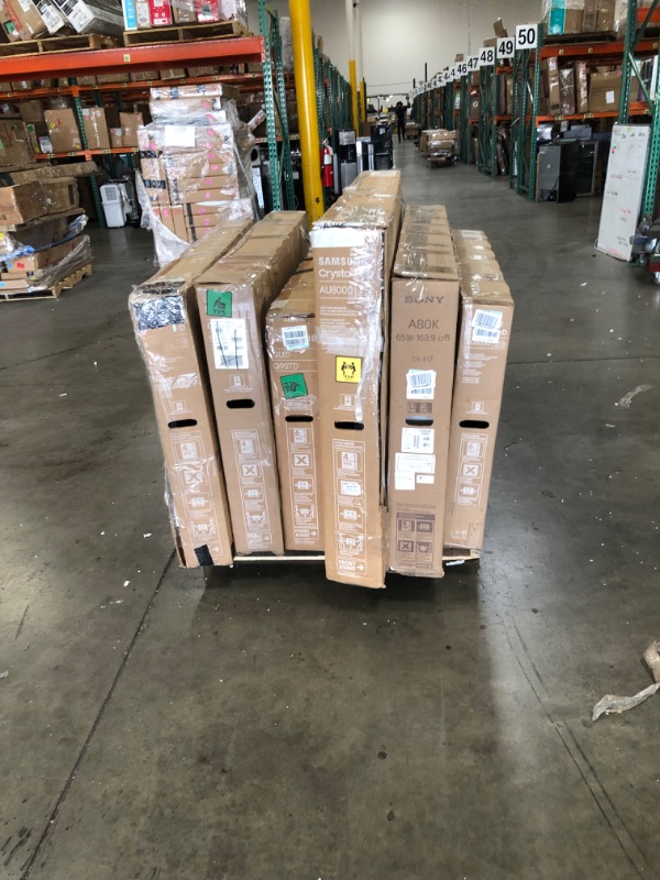 Photo 1 of NON REFUNDABLE NO RETURNS
PALLET OF DAMAGED TV'S 
ACCESSORIES NOT INCLUDED 