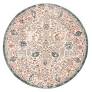 Photo 1 of Lenore Vintage Floral Beige 6 ft. 7 in. x 6 ft. 7 in. Round Area Rug
