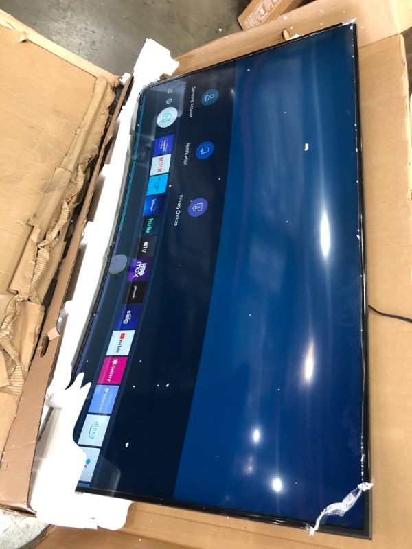 Photo 2 of **MISSING REMOTE* DAMAGED* SAMSUNG 65-inch Class Curved UHD TU-8300 Series - 4K UHD HDR Smart TV With Alexa Built-in (UN65TU8300FXZA, 2020 Model)
