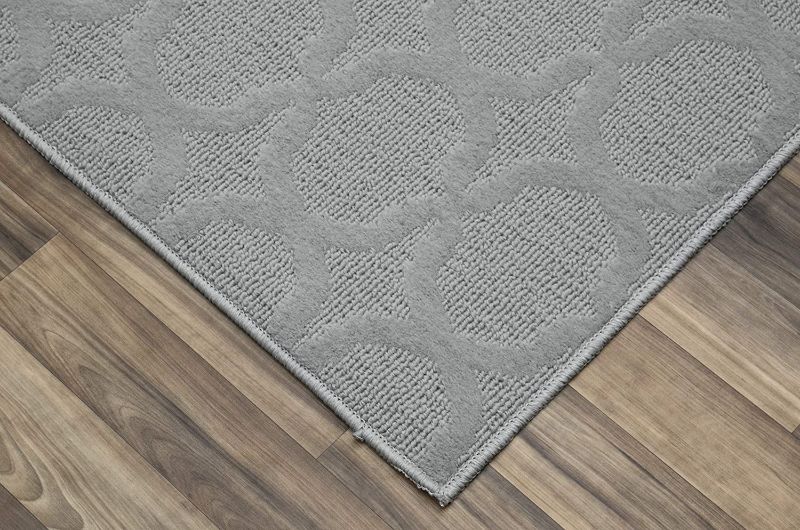 Photo 2 of Garland Rug Sparta 5 Ft. x 7 Ft. Area Rug Silver 5-Feet by 7-Feet Silver