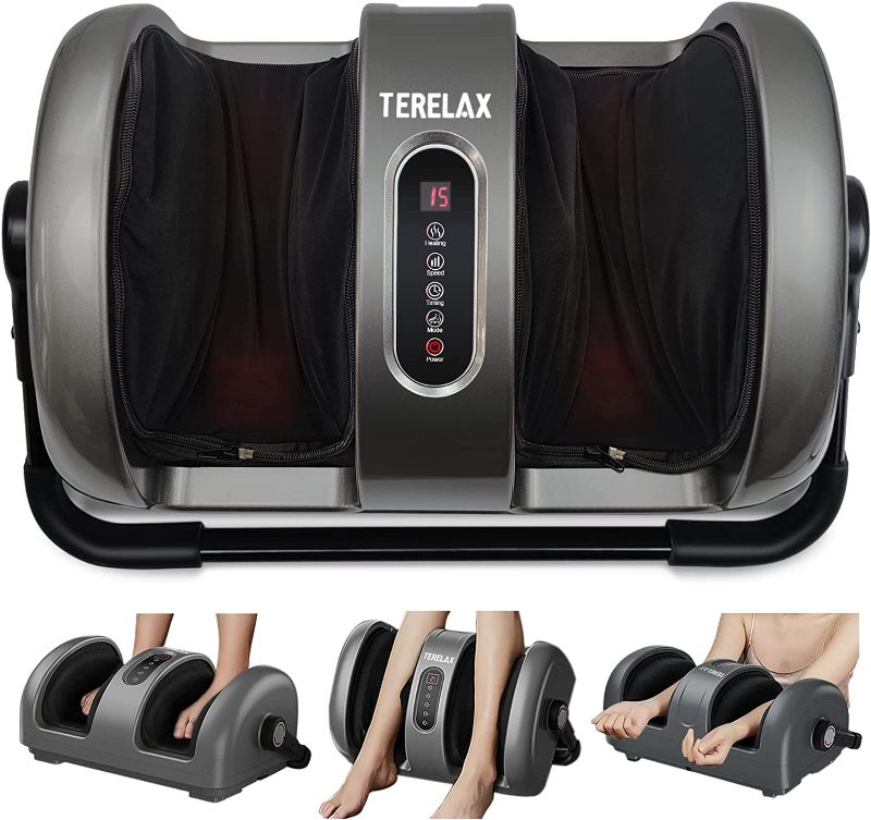 Photo 1 of **POWER LIGHT FLASHES**NON FUNCTIONAL** Foot Massager Machine Shiatsu Foot and Calf/Leg Massager with Heat Deep Kneading Foot Pain to Improve Blood Circulation by TERELAX
