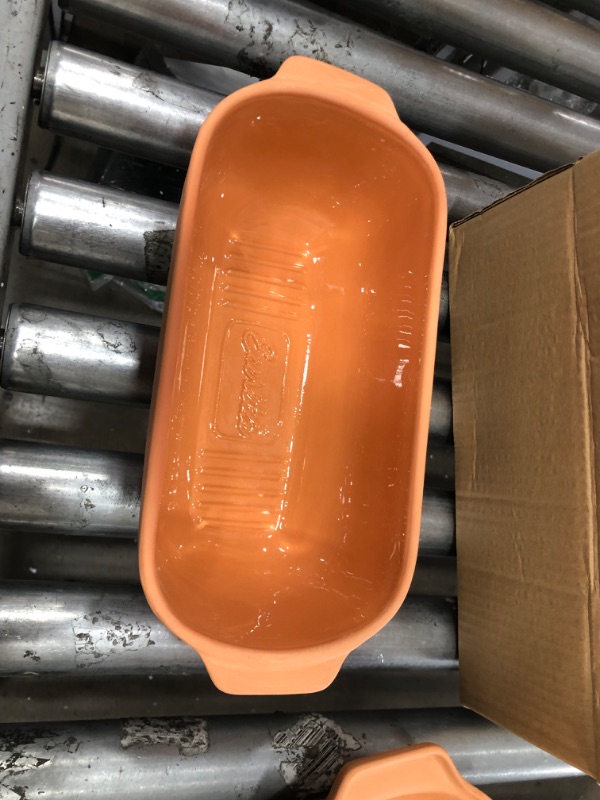 Photo 1 of 99700 2 Qt. Eurita Clay Loaf Pan with Lid
