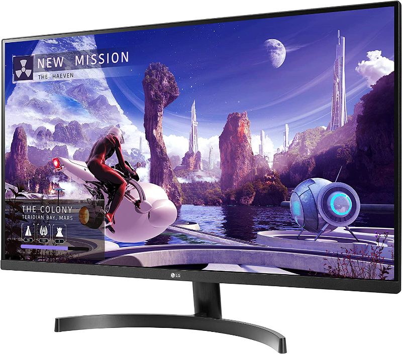 Photo 1 of LG 27QN600-B 27” QHD (2560 x 1440) IPS Display with FreeSync, sRGB 99% Color Gamut, HDR10 with a 3-Side Virtually Borderless Design, Black
