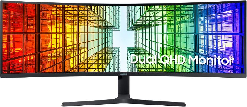 Photo 1 of Samsung LS49A950UIUXEN 49 Inch Ultra Wide Curved Monitor, QHD Dual, 1800R, USB Type-C and LAN Port
