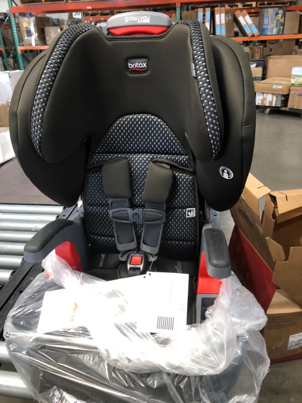 Photo 2 of Britax Grow with You ClickTight Harness-2-Booster Car Seat, Cool Flow Gray
