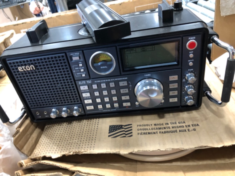 Photo 5 of Eton - Elite 750, The Classic AM/FM/LW/VHF/Shortwave Radio with Single Side Band, 360° Rotating AM Antenna, 1000 Channels, Back-Up Battery Packs, Commitment to Preparedness
