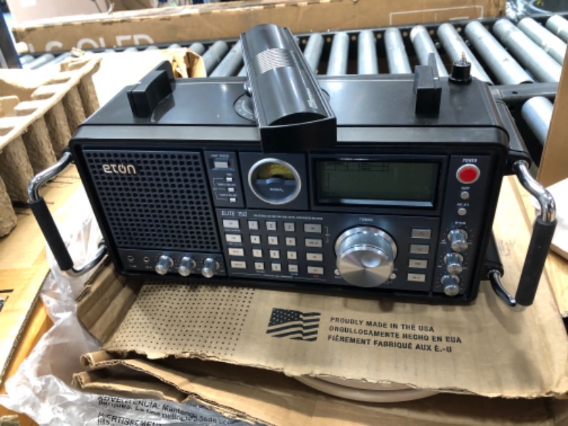 Photo 2 of Eton - Elite 750, The Classic AM/FM/LW/VHF/Shortwave Radio with Single Side Band, 360° Rotating AM Antenna, 1000 Channels, Back-Up Battery Packs, Commitment to Preparedness
