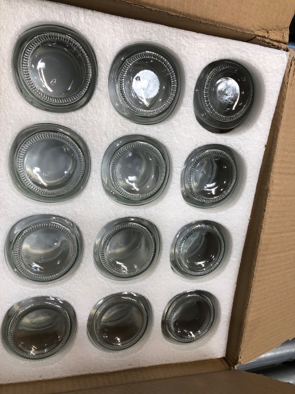 Photo 1 of 12 pack - glass container with lid 