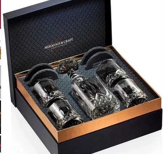 Photo 1 of 10 pieces Crystal Whiskey Decanter Set
