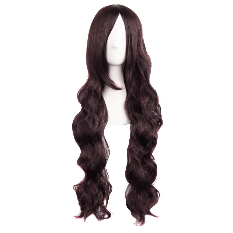 Photo 1 of MapofBeauty 32 Inches/80cm Long Hair Spiral Curly Cosplay Costume Wig(Dark Brown)
