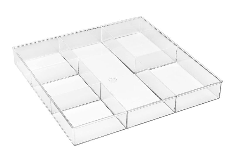 Photo 1 of Whitmor 6-Section Clear Drawer Organizer
