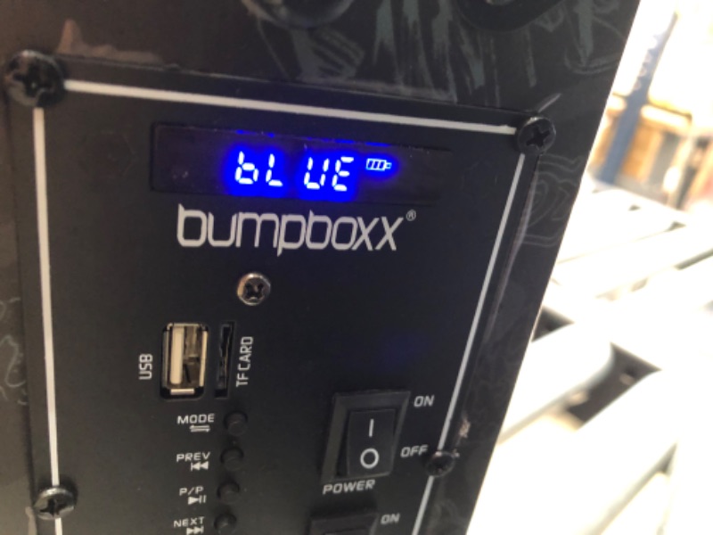 Photo 6 of Bumpboxx Bluetooth Boombox Ultra Black Graffiti BBG | Retro Boombox with Bluetooth Speaker | Rechargeable Bluetooth Speaker
