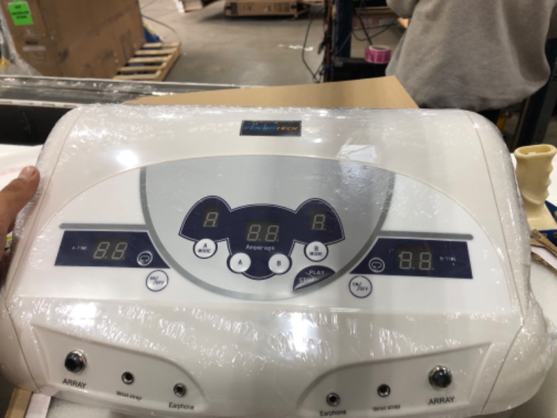 Photo 8 of 2022 Dual Ionic Foot Bath Detox Machine, ion Detox Foot Bath Spa Cleanse System for 2 Users with MP3 Music Player, 2 Array, 2 Wrist Band, 5 Liners