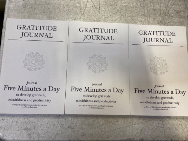 Photo 1 of (3 COUNT) Gratitude Journal: Invest few minutes a day to develop thankfulness, mindfulness and positivity,