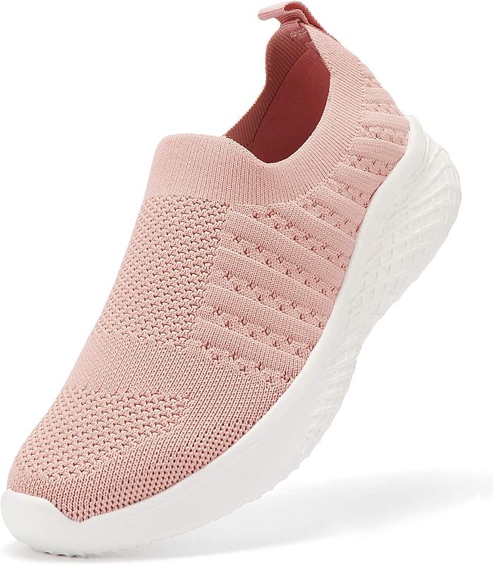 Photo 1 of PUWAN Women's Lightweight Casual Athletic Walking Shoes Slip On Breathable Mesh,Comfortable Work Sneakers,Arch Support Design  SIZE 8.5
