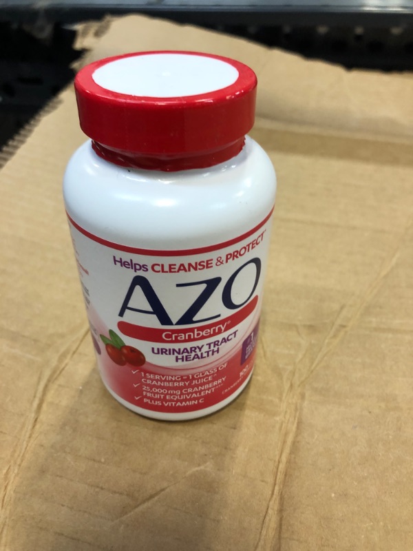 Photo 2 of AZO Cranberry Urinary Tract Health Dietary Supplement, 1 Serving = 1 Glass of Cranberry Juice, Sugar Free, 100 Count + Amazon Dash Smart Shelf (Small - 7" X 7")