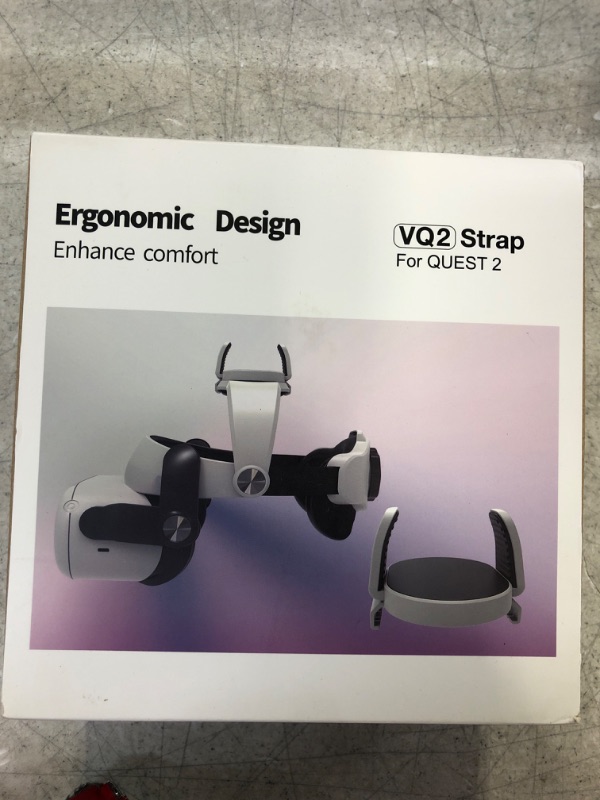 Photo 2 of Unido VR Accessories for Oculus Quest 2- Comfort Egnormic Design Elite HeadStrap with External Battery Holder VQ2 EliteStrap