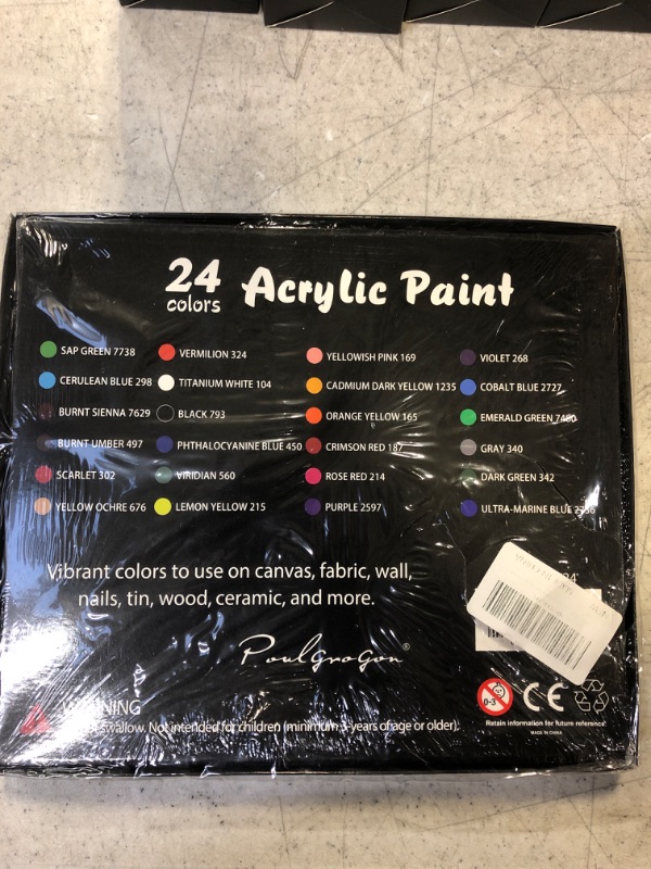 Photo 3 of acrylic paints K14 Acrylic Paint Set 72 pieces 12ml tubes paint  -- FACTORY SEALED --