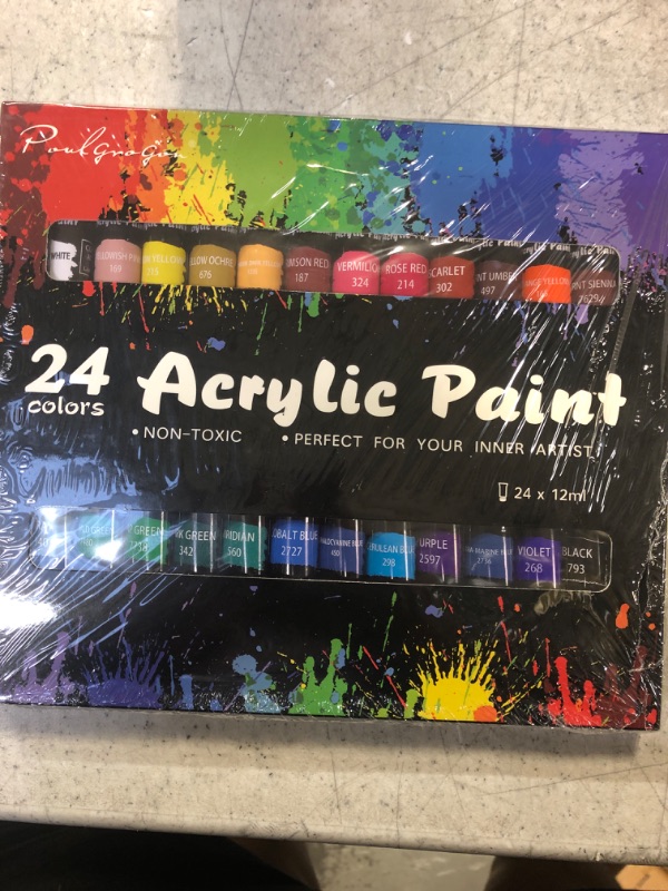 Photo 2 of acrylic paints K14 Acrylic Paint Set 72 pieces 12ml tubes paint  -- FACTORY SEALED --