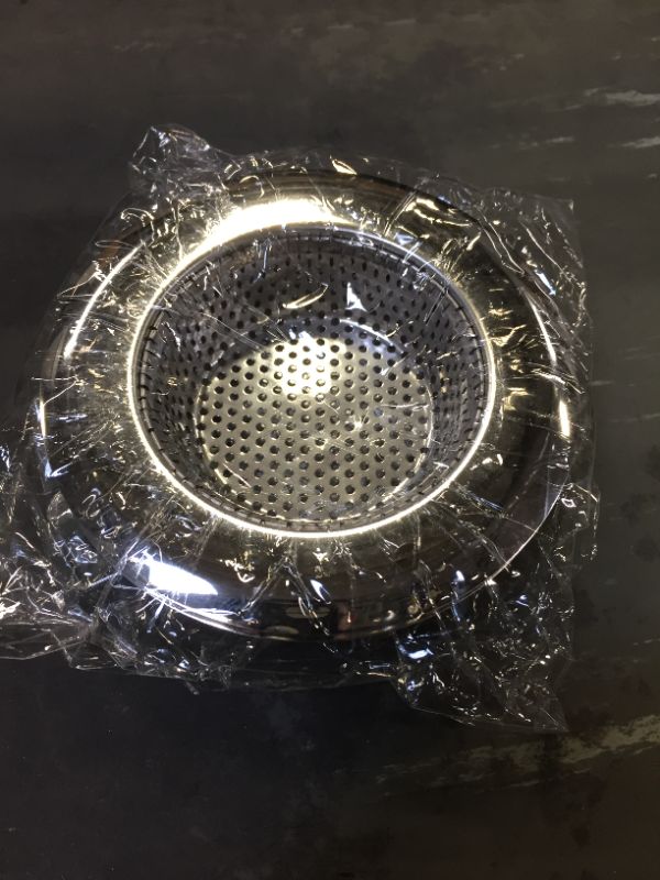 Photo 1 of (2-Pack) Stainless Steel Kitchen Sink Strainers - 4.5” x 2.75” x 1” Strainers Fits Standard Sink Drains - 2 mm Holes Effectively Filters Food Waste - Dishwasher-Safe
