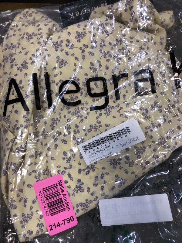 Photo 1 of Allegra K Women's Tie Cross Front V Neck Short Bubble Sz M
