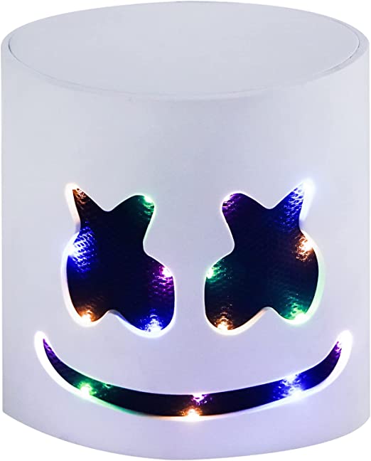 Photo 1 of Halloween DJ Mask,Halloween Party Cosplay Mask,LED Flashing DJ Music Festival Masks,Thanksgiving Christmas Halloween Party Full Head Masks Helmet for Men Women Kids
