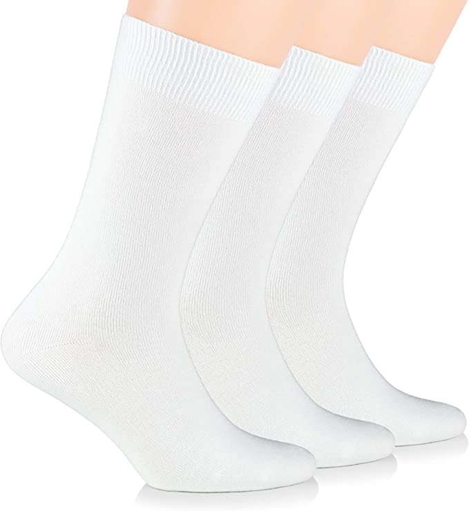 Photo 1 of 3 Pairs Women's Bamboo Dress Socks / Crew Length / Business Casual. 9-12
