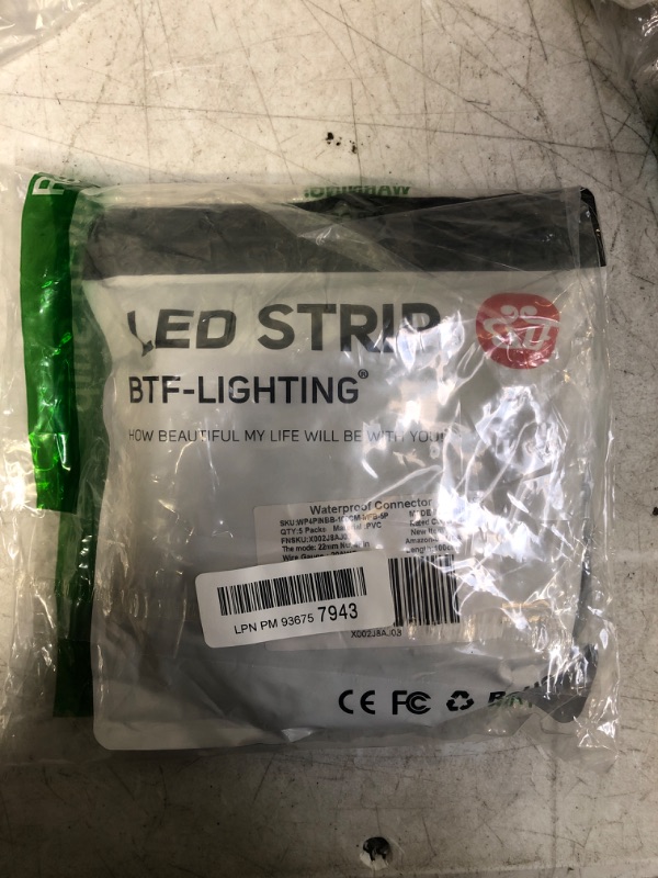 Photo 2 of BTF-LIGHTING 5PCS 3.28ft 1meter 4 Pin 20AWG IP65 Extension Cable Wire with Male and Female Connectors at Both Ends for Single Color RGB 5050 WS2813 etc LED Strip 22mm nut Big Size 4 PIN 3.28ft Big Size ( FACTORY SEALED )