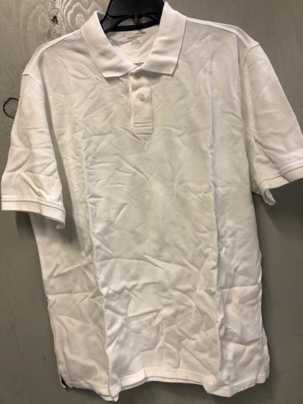 Photo 2 of Amazon Essentials Men's Regular-fit Cotton Pique Polo Shirt *** SIZE LARGE ***