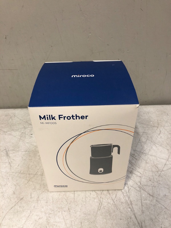 Photo 3 of Miroco Milk Frother, Detachable Milk Frother, 4 in 1 16.9oz Automatic Stainless Steel Milk Steamer, Silver (( FACTORY SEALED ))
