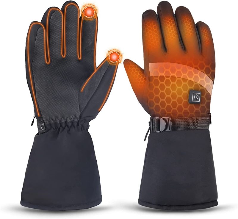 Photo 1 of  Rechargeable Touchscreen Heated Gloves with Portable Battery 5.0v 5000mah for Ski Motorcycle Hunting Running