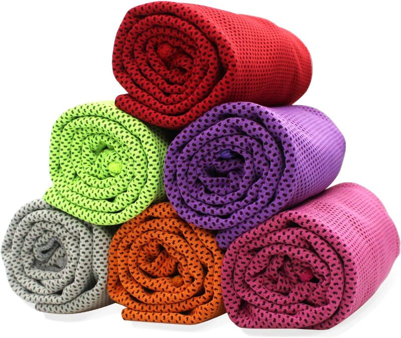 Photo 1 of  Cooling Towel Apply to Workout, Gym, Fitness, Golf, Yoga, Camping, Hiking, Bowling, Travel, Outdoor Sports Towel for Instant Cooling Relief