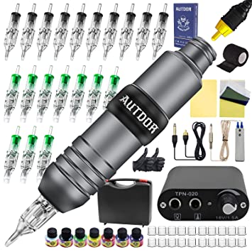 Photo 1 of Autdor Kit - 56Pcs Complete Machine Kit Professional Pen Kit Including Machine Pen Power Supply Accessories
