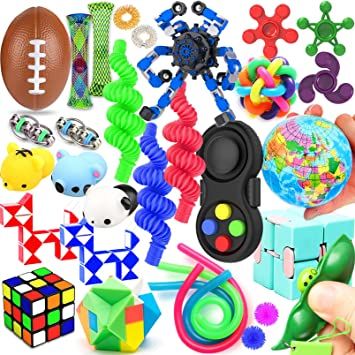 Photo 1 of 28 Pack Sensory Toys Set, Relieves Stress and Anxiety Fidget Toy for Children Adults, Special Toys Assortment for Birthday Party Favors, Classroom Rewards Prizes, Carnival, Piñata Goodie Bag Fillers
