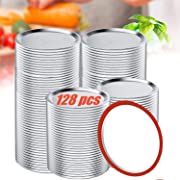 Photo 1 of 128 Count Regular Mouth Canning Lids for Ball, Kerr Jars, 70MM 
