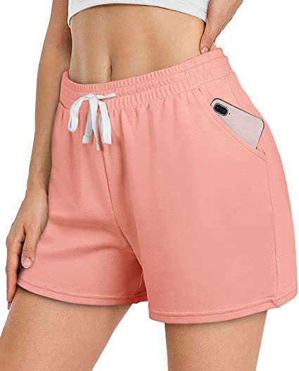 Photo 1 of Dofaoo Womens Athletic Running Workout Shorts with Pockets and Drawstring l
