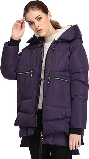 Photo 1 of FADSHOW Women's Winter Thickened Down Jackets Long Down Coats Warm Parka with Hood
 SMALL