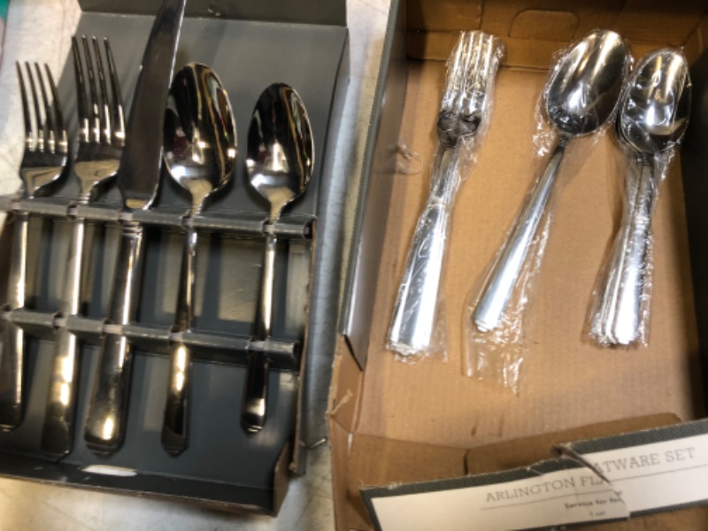 Photo 2 of 20pc Stainless Steel Arlington Silverware Set - Threshold™
