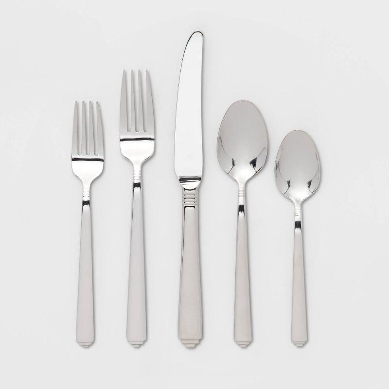 Photo 1 of 20pc Stainless Steel Arlington Silverware Set - Threshold™
