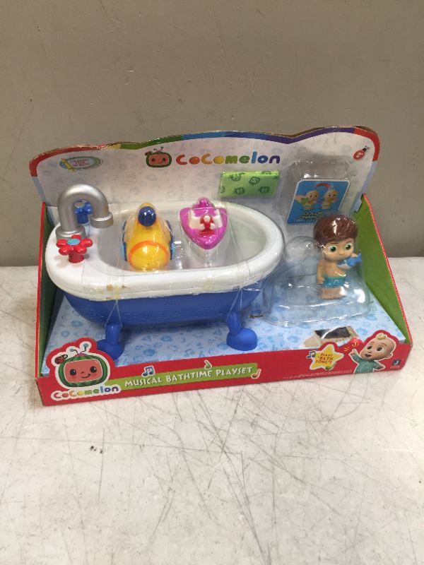 Photo 2 of CoComelon Musical Bathtime Playset - Plays Clips of The ‘Bath Song’ 2 Toy Bath Squirters, Cleaning Cloth – Toys for Kids, Toddlers, and Preschoolers - MISSING JJ -