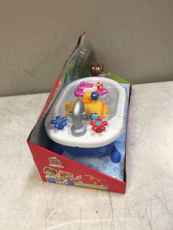 Photo 3 of CoComelon Musical Bathtime Playset - Plays Clips of The ‘Bath Song’ 2 Toy Bath Squirters, Cleaning Cloth – Toys for Kids, Toddlers, and Preschoolers - MISSING JJ -