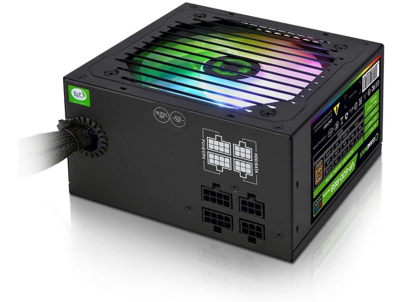 Photo 1 of GAMEMAX VP-600-M-RGB 600W Semi Modular Power Supply
