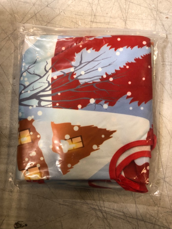 Photo 1 of RoseCraft 3PCS Christmas Tree Decorations Including 47" Christmas Tree Skirt, 6" X 9" Sack, 7.8" X 12" Christmas Socking, for Home Indoor Holiday Party Xmas Tree Decor.
