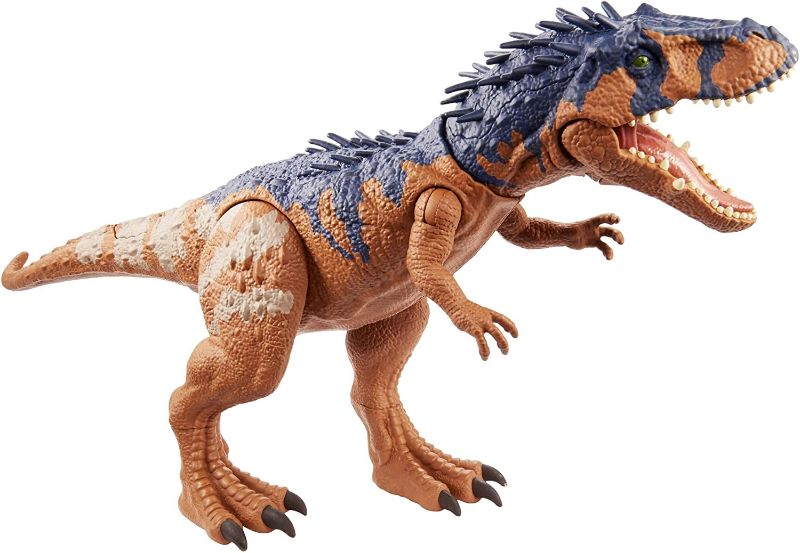 Photo 1 of ?Jurassic World Massive Biters Larger-Sized Siats Meekerorum Figure with Tail-Activated Strike & Chomping Action, Movable Joints, Authentic Detail; Ages 4 & Up? [Amazon Exclusive]
