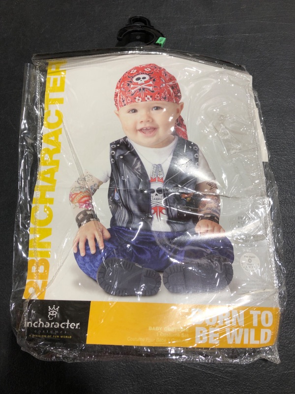 Photo 2 of Baby Boys' Born To Be Wild Biker Costume. SIZE 12-18 MONTHS. PRIOR USE. 
