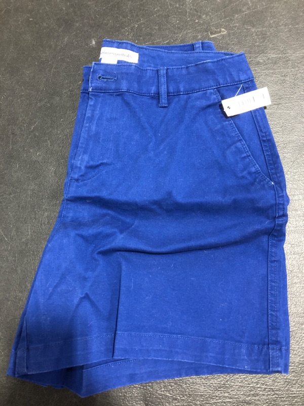 Photo 1 of AMAZON ESSENTIALS WOMEN'S SHORTS. BLUE. SIZE 8. NEW WITH TAGS. 