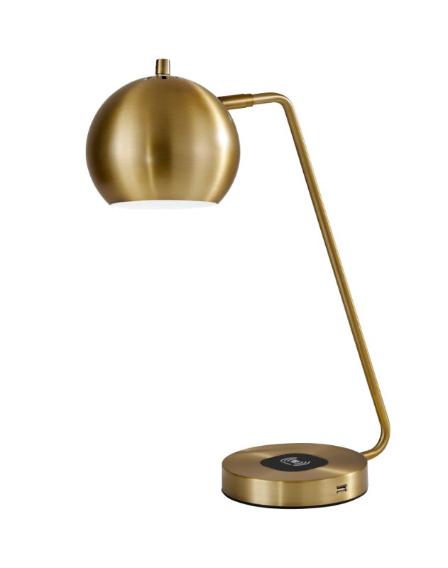 Photo 1 of Adesso Emerson Desk Lamp with AdessoCharge Wireless Charging Pad and USB Port
